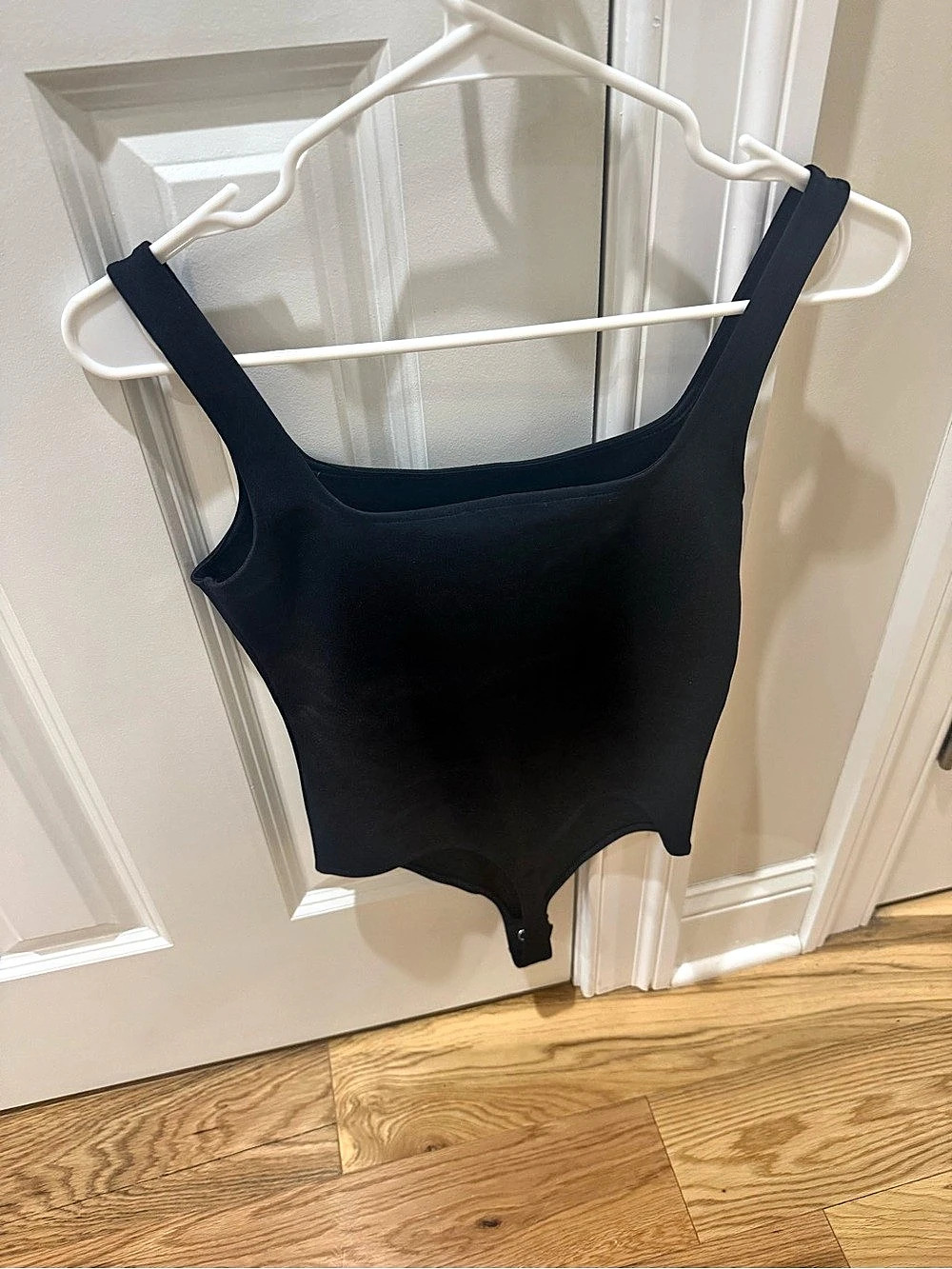 Express Square Neck Thong Bodysuit Black Size XS